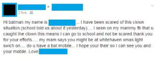 Illustration for article titled Un hombre se disfraza de Batman para perseguir a los payasos que asustan personas en Reino Unido